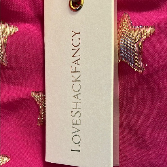 Love Shack Fancy- Blaze Top- Very Berry Pink and Gold Barbiecore - Picture 3 of 9